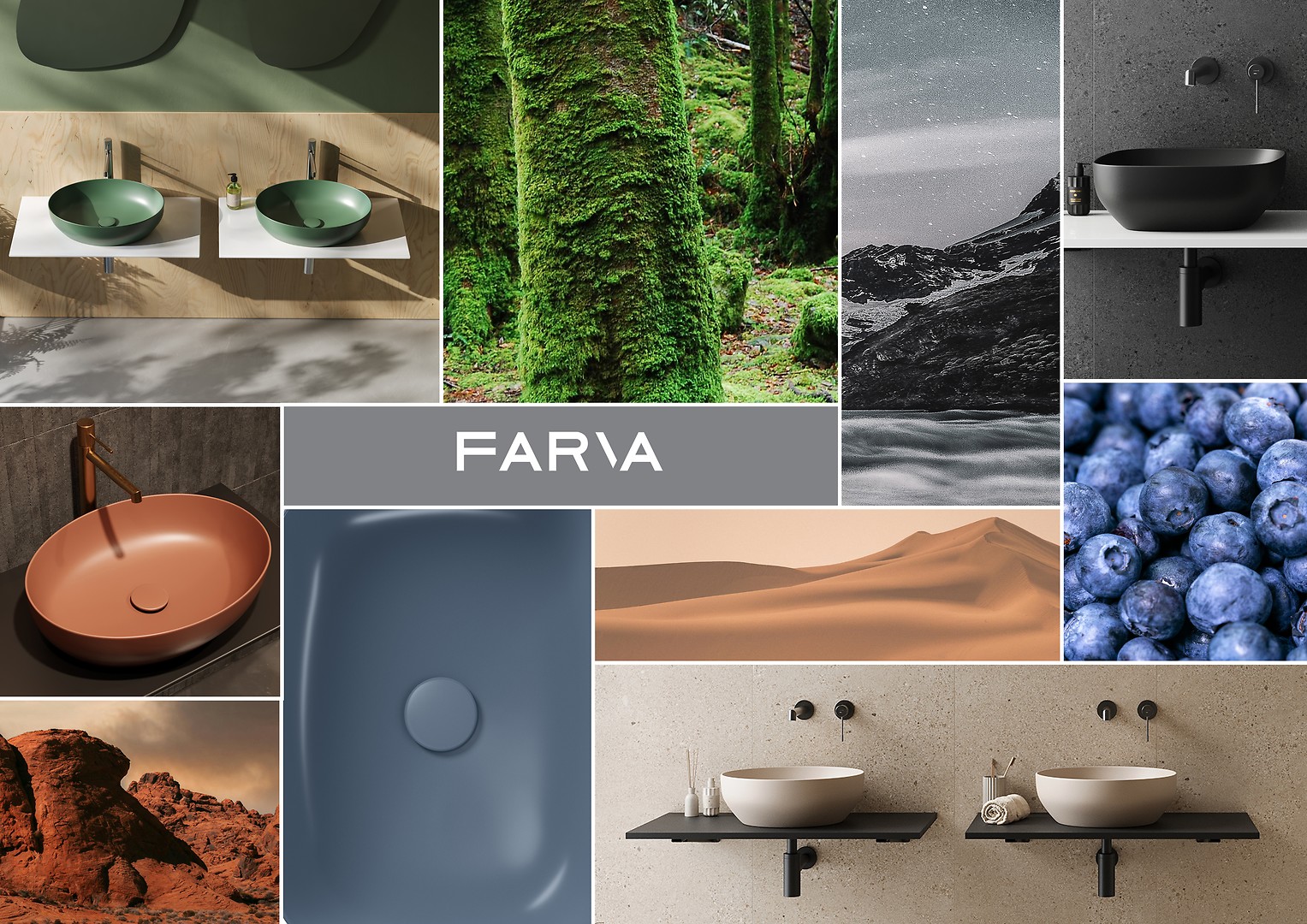 Colour ceramics inspired by nature